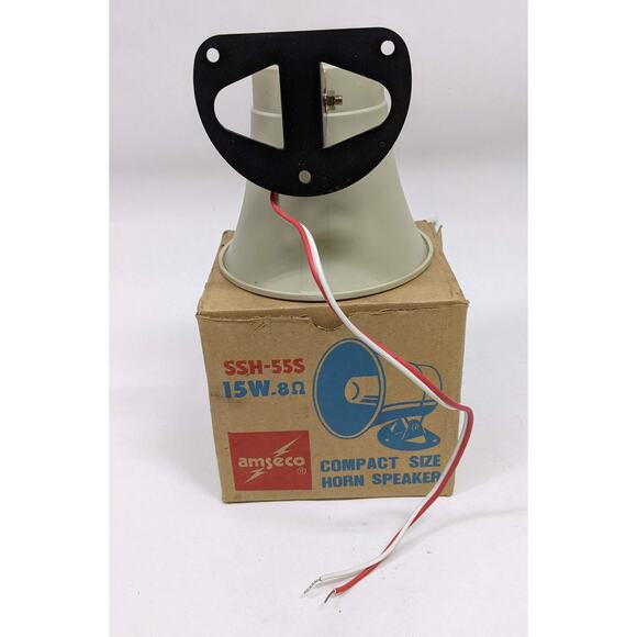 Vintage 1970s Amseco Compact Horn Loud Speaker - Unused in Box SSH-55S 15W 8 Ohm - Picture 3 of 6
